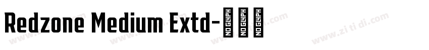Redzone Medium Extd字体转换